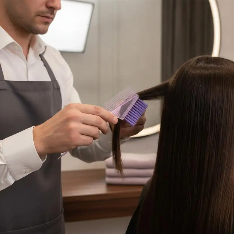 Professioneller Haarfärbe-Pinsel für Salons, Mini-Rutschfester Farbcreme-Pinsel, Haarfärbepinsel, Haarfärbemittel-Applikator, Staubpinsel – Detail 9
