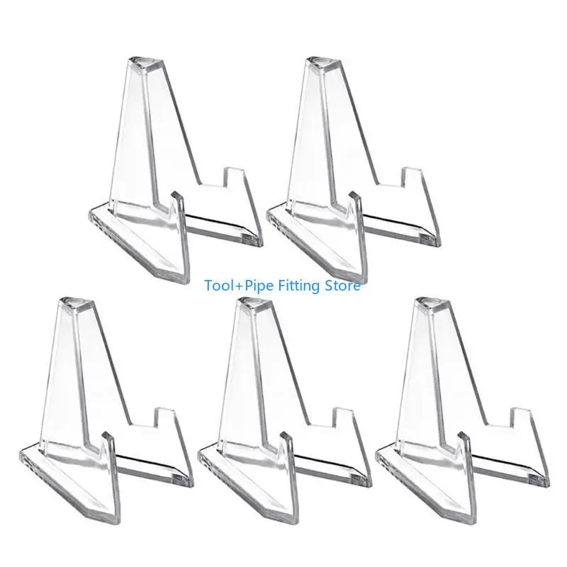 F92B 5PCS 아크릴 스탠드 미니 코인 디스플레이 스탠드 이젤 홀더 랙 선반 수집 가능한 동전 캡슐 챌린지 메달 카드