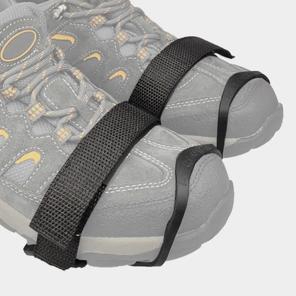 Ice Gripper Shoe Covers Anti Slip Rubber Cleats with Metal Spikes for Boots Sneakers Ice Fishing Hiking