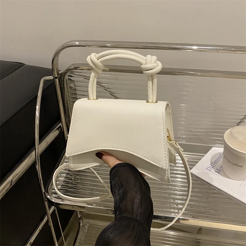 가을 단색 사각형 패션 숄더백 여성용, 미니멀리스트 크로스바디 토트백, 캐주얼 데이투나이트 백, 시크 슬링백 ​