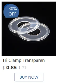 5 Stück hochwertige PTFE-TC-Dichtung – 12,7–219 mm (1–8 Zoll) Sanitär, lebensmittelecht, antihaftbeschichtet, auslaufsicher, für Milchgetränke, Lebensmittel, Pharma – Detail 4