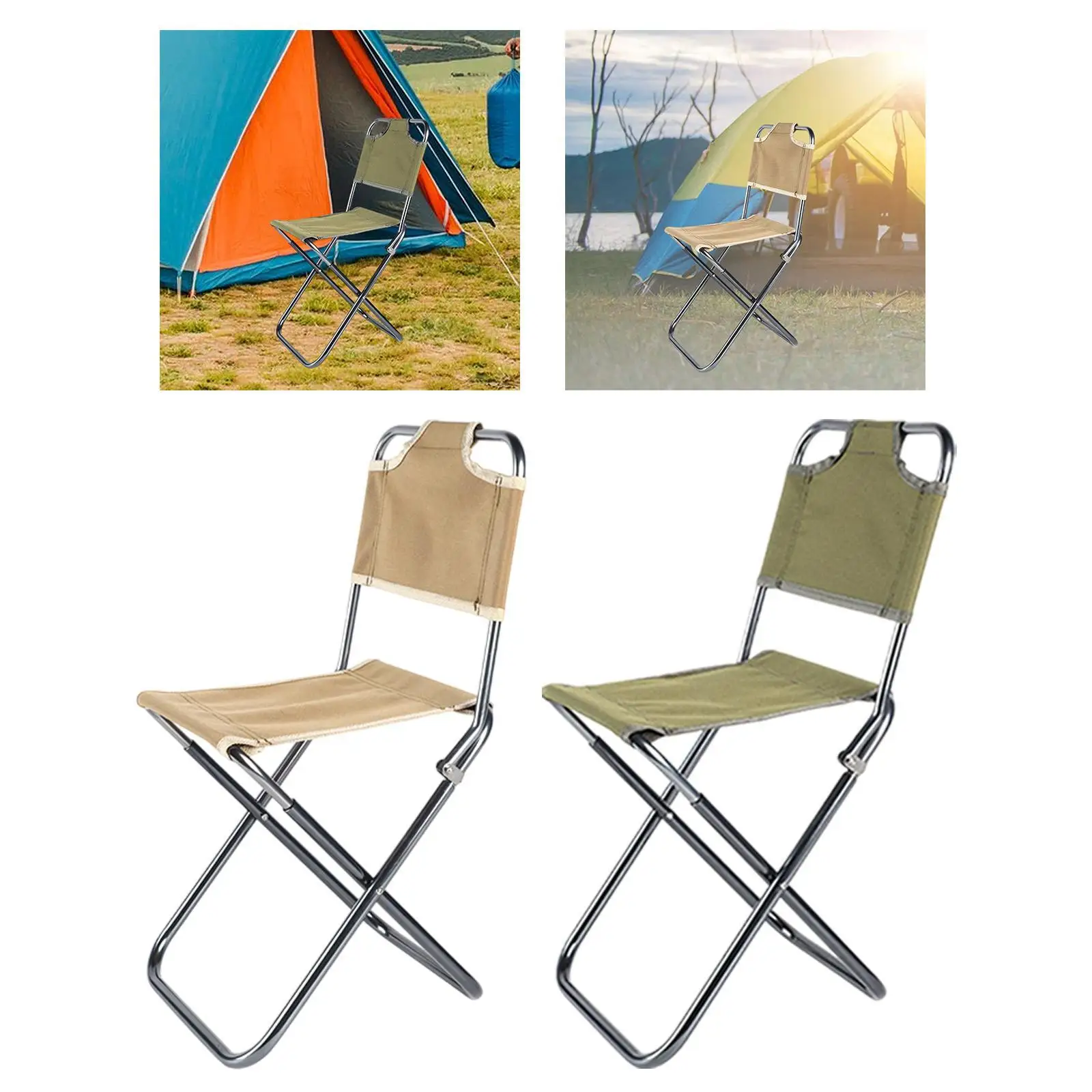 كرسي صيد خارجي عملي وخفيف الوزن مع حقيبة حمل كرسي ترفيهي للنزهة والشواء والمشي لمسافات طويلة والأنشطة الخارجية والحديقة