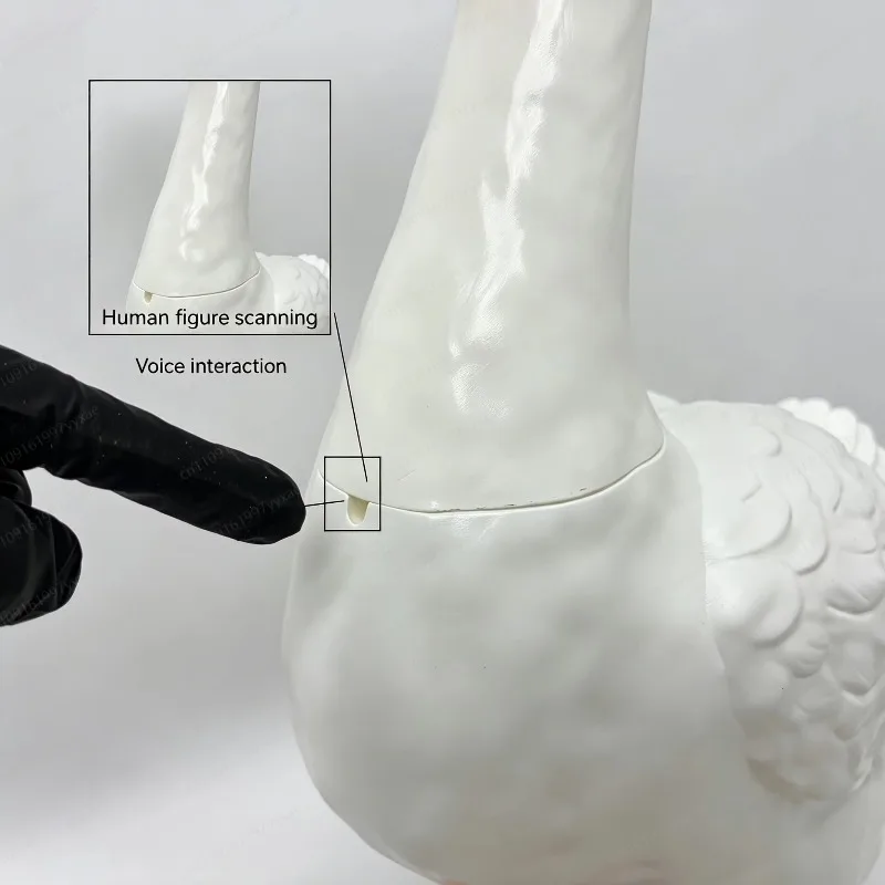 60cm Voice Interactive Goose Statue, Outdoor Porch Garden Decorative Sculpture
