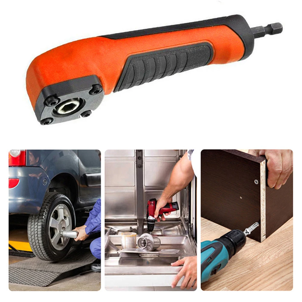 Imagem -05 - Ângulo Direito Perfuração Canto Chave de Fenda Titular Broca Extensão Haste Extensão Adaptador Power Tool Acessórios Hex