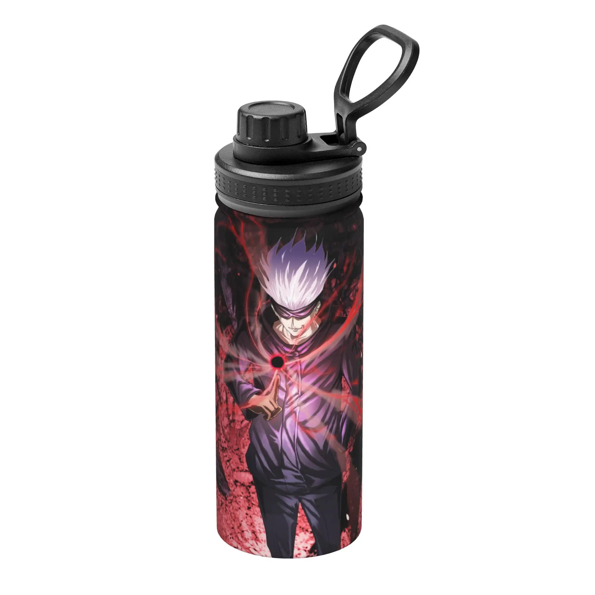 Gojo Satoru Jujutsu Kaisen 18OZ Sports Insulated Kettle Anime Manga Coffee Cups Vacuum Flask Double Wall Mugs Hot Cold Drink