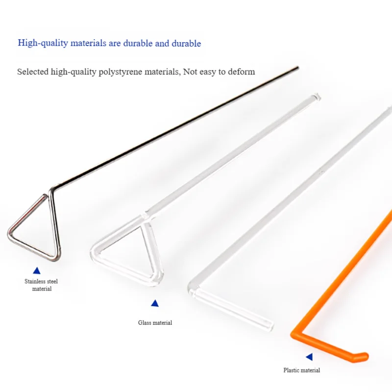 

Plastic coating rod Glass stainless steel disposable sterile plastic independent sterilization packaging L-shaped triangle