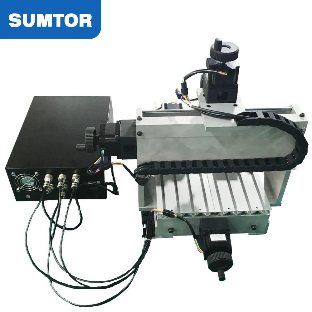 ミニCNC 3020木材彫刻機、4軸CNCルーター、ペットタグのロゴやプラスチック看板の彫刻に