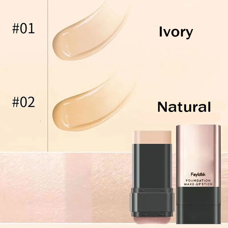 Stick Foundation Balm Serum Boosted Skin Tint Foundation Stick Smooth Plumper Hight Coverage Travel Bronze Foundation Stick Make