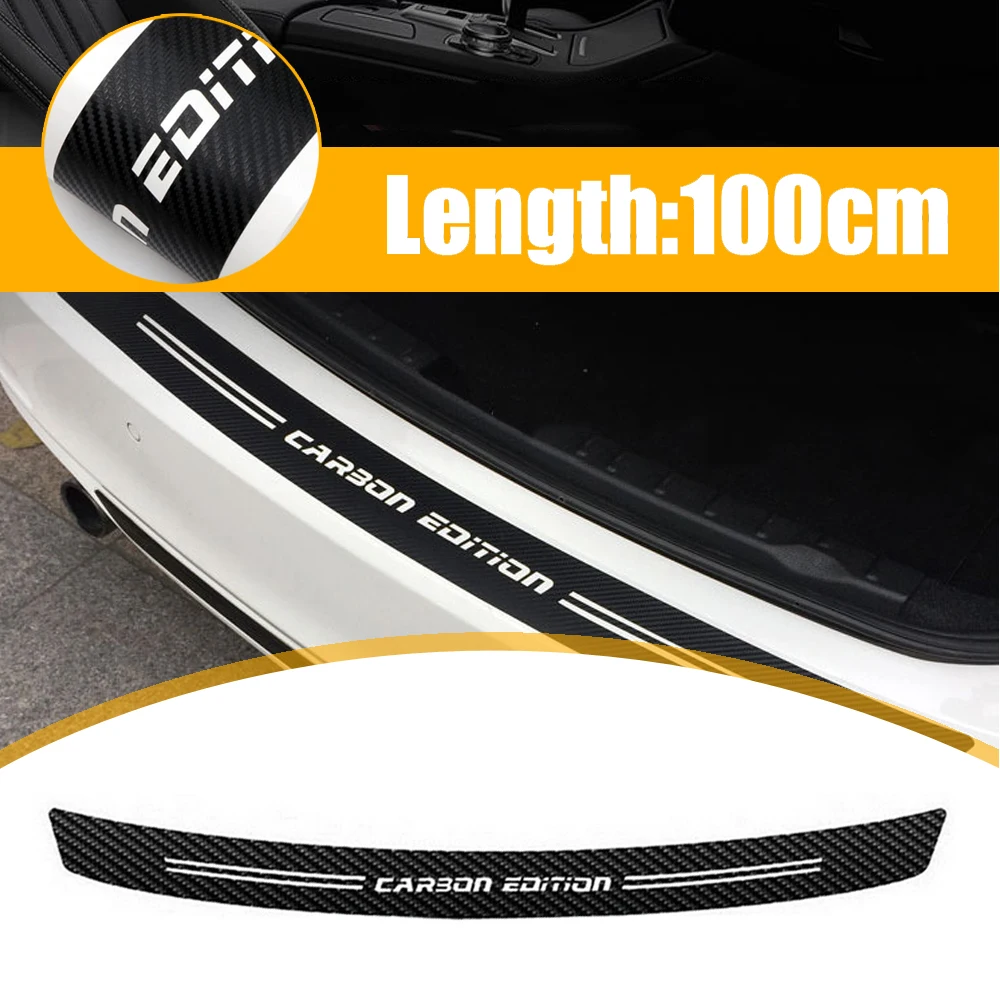 

1pc Car Scratch Protection Decal Strip Car Rear Trunk Bumper Guard Pad Sticker Universal Styling Decoration Auto Accessories