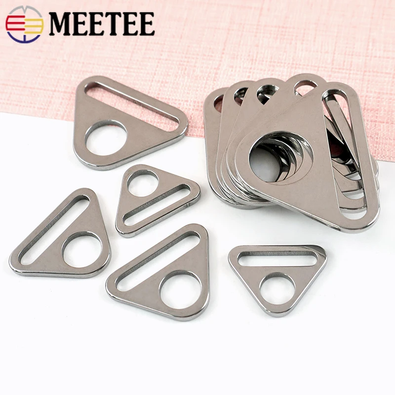 

5/10/20Pcs 20-38mm Stainless Steel Belt Adjust Buckle Bag Strap Anti-skid Clasp Decoration Loops Hook DIY Hardware Accessories