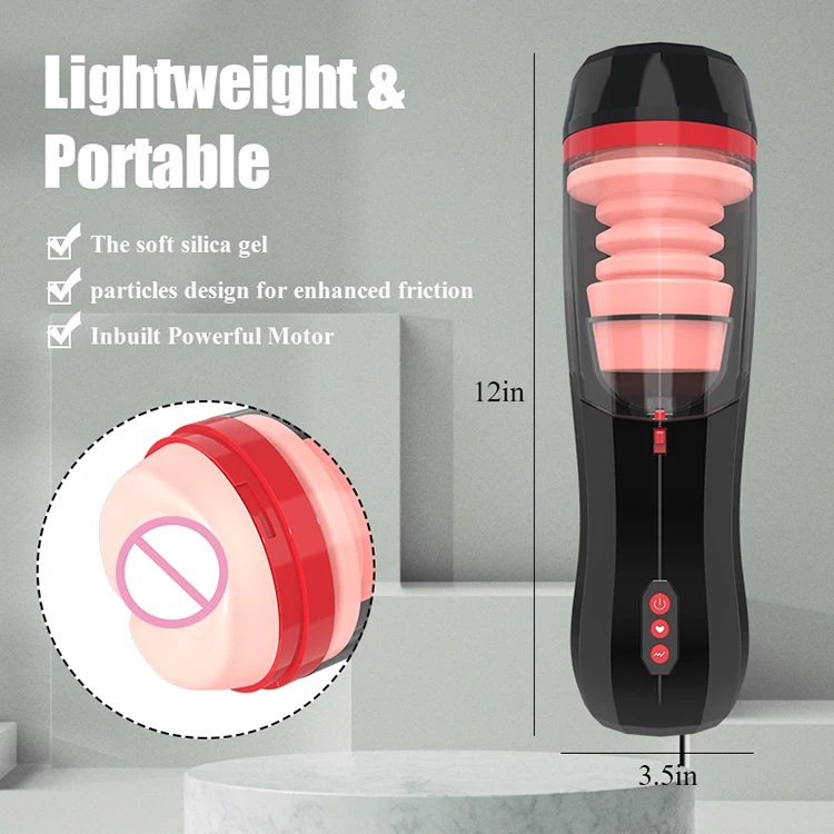 

Male Telescopic Fully Automatic Vibration King Kong Cup Male Penis Exerciser Masturbation Device Adult Sex Toy