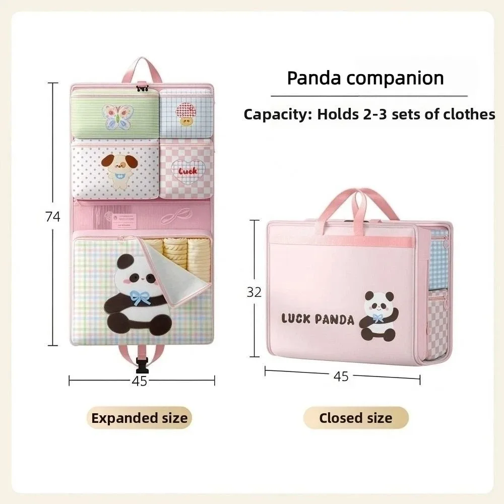 

7в1 складная сумка для хранения, большая вместительная дорожная сумка с мультяшным узором, водонепроницаемая сумка-органайзер для хранения нижнего белья