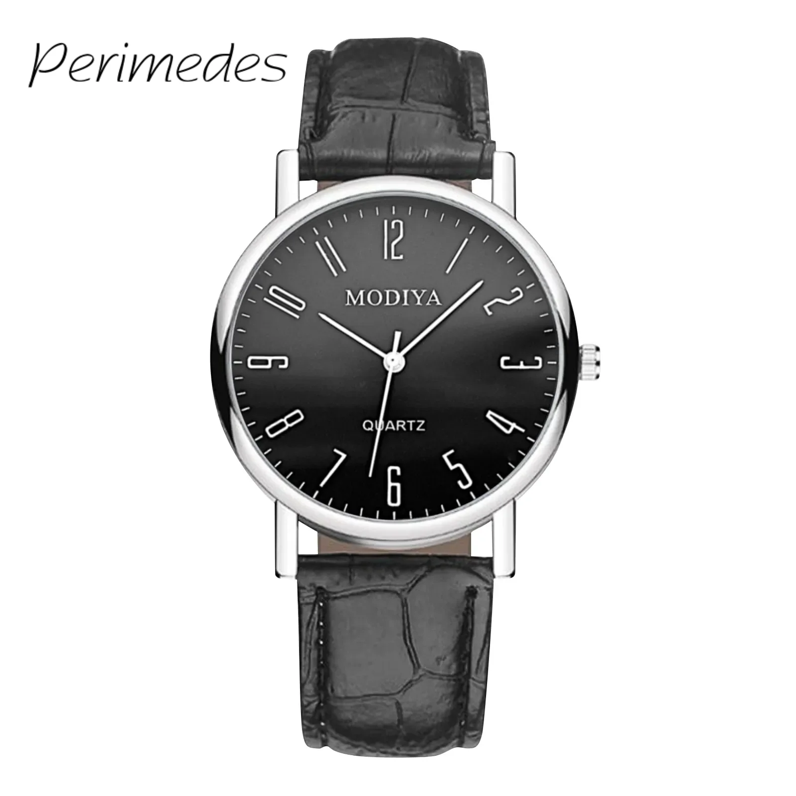 Men'S Fashion Watch 2024 Designer Leather Strap Watch Digital Quartz Movement Temperament Watch Gift Fashion Reloj Hombre