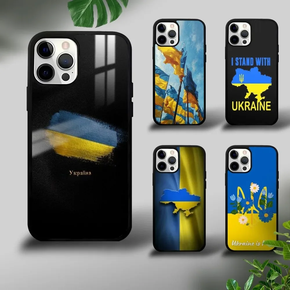 Flag Of U-Ukraine Phone Case For iPhone 16 15 14 13 12 11 Pro Xs Max Mini Plus Celulares Hard Funda