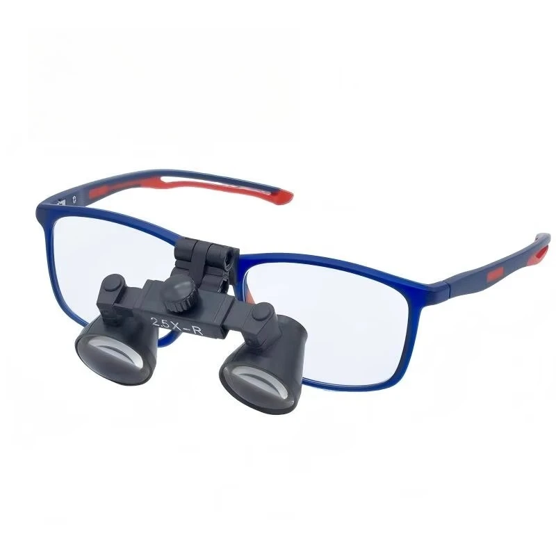 Flip up Dental Loupes 2.5X 3X Binocular Magnifying Glass with Adjustable Pupillary Distance for Oral Root Canal