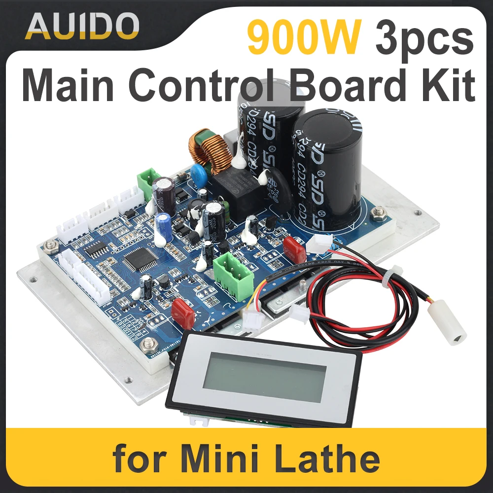 900W Lathe Main Control Power Drive Board WM210V Brushless Motor Electric Circuit Board&Digital Display Board Probe Kit