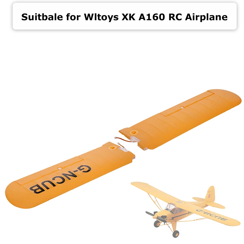 Original Wltoys XK A160 RC airplane parts battery compartment cover propellers pinner front rear landing gear wing strut fuselag