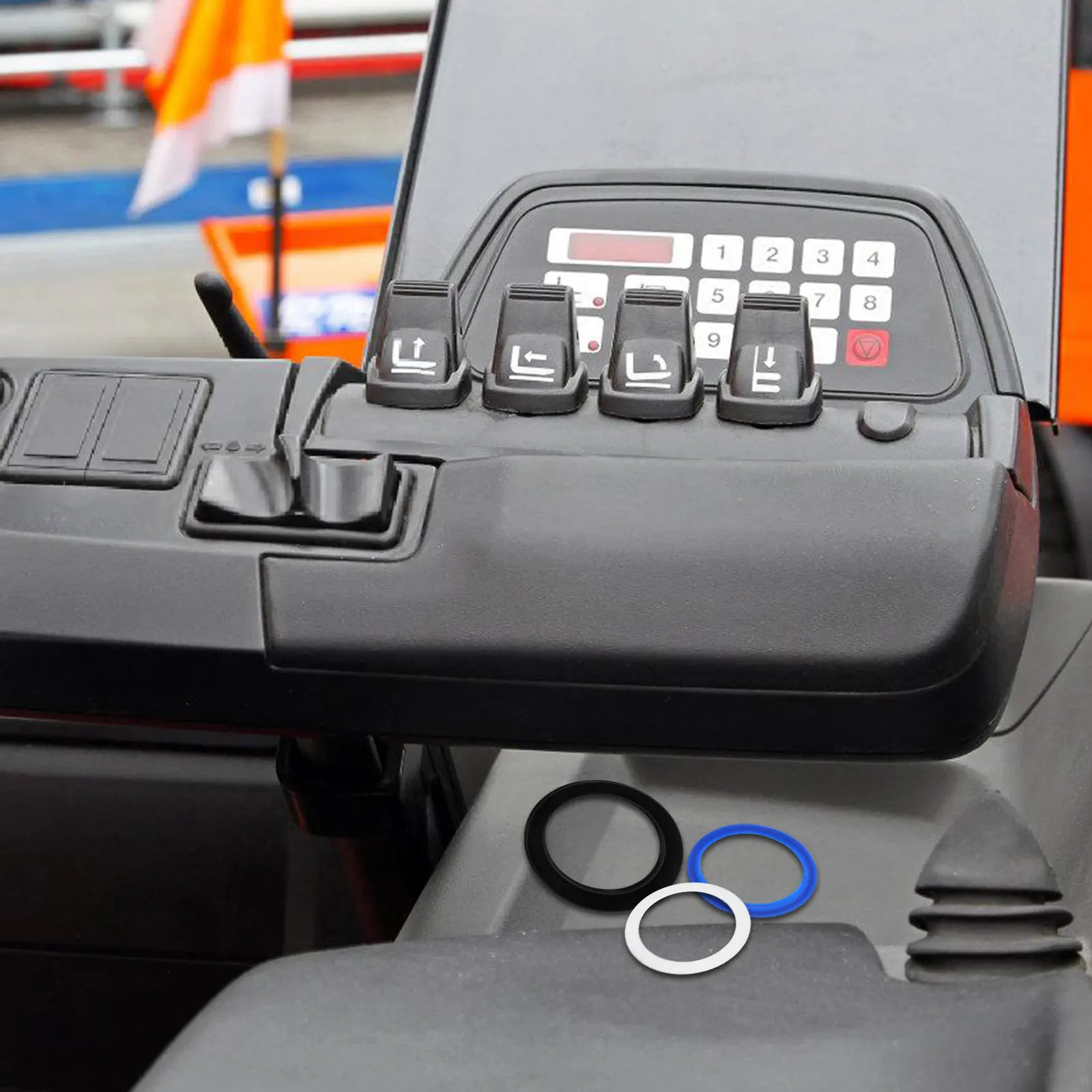 Afbeelding 7: 10 stuks oliekeerringen, O-ringen, verzameling voor reparatie bij hoge temperaturen, afdichtingsringen voor hoge druk, geschikt voor hydraulische cilinders en auto's.
