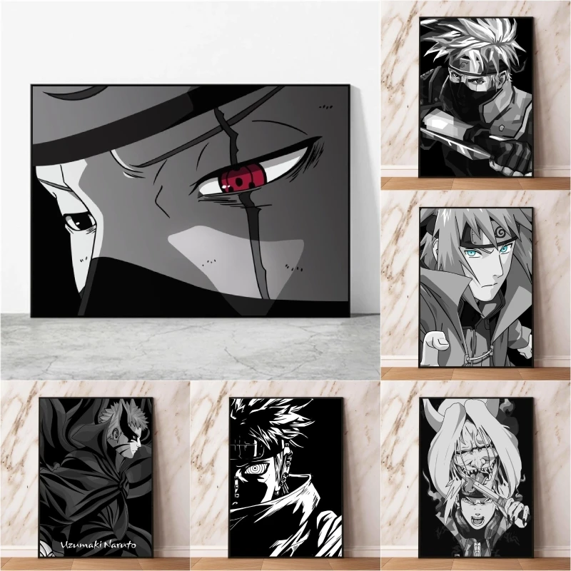 

Hot Anime Poster Natuto Namikaze Minato Pain Decor Gifts Wall Art Home Picture Hanging Comics Pictures Modular Painting Classic