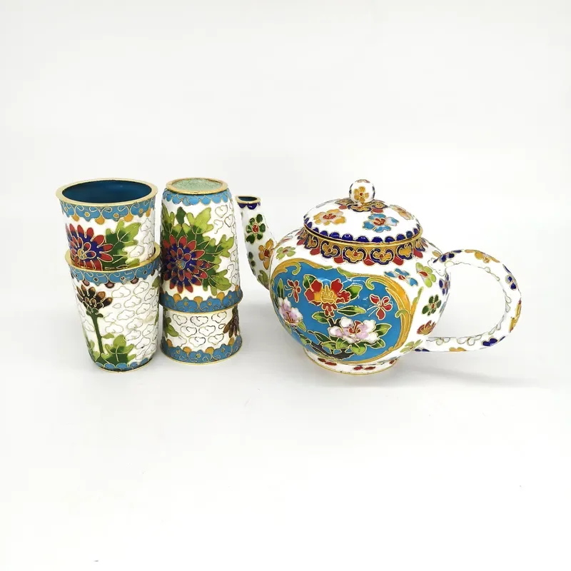 Factory sales exquisite art jewelry Cloisonne kettle jewelry