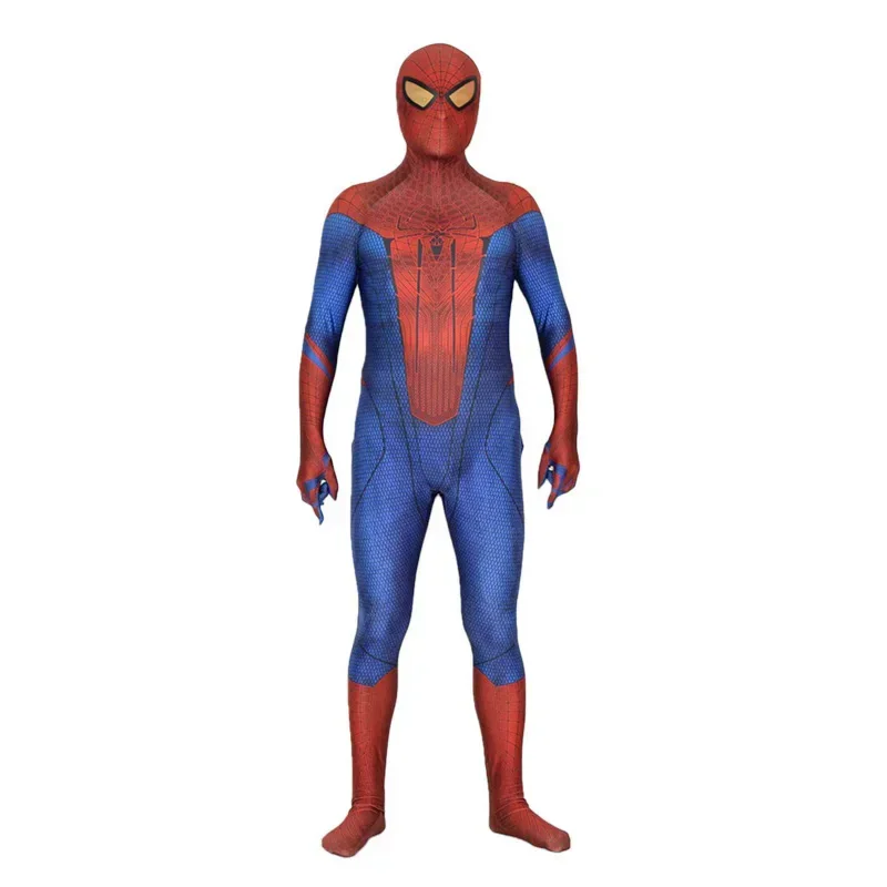 Disfraz de Halloween para hombre y niño, traje Zentai de superhéroe increíble, TASM Spidercosplay