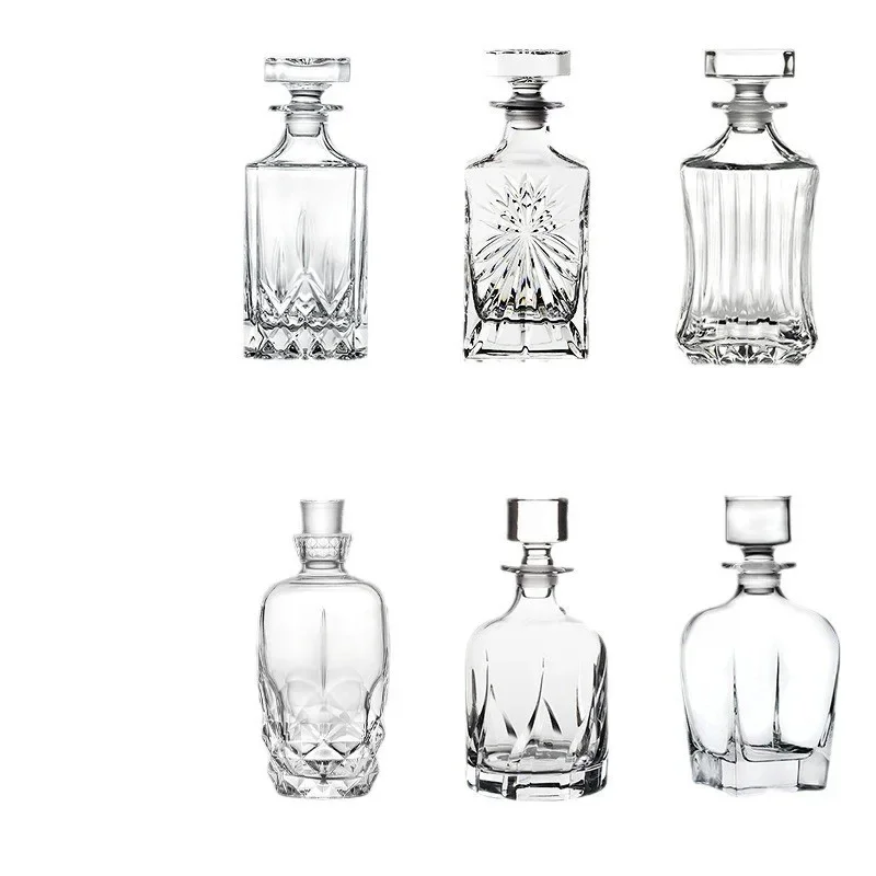 

Italy imported crystal wine bottle whisky dispenser whisky bottle engraving