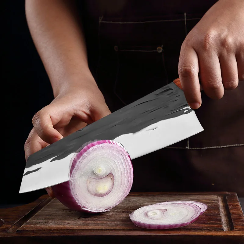 Professional Kitchen Chef\'s Knife Stainless Steel Boning Chopper Butcher Beef Meat Cleaver Vegetable Cutter Kitchen Knives