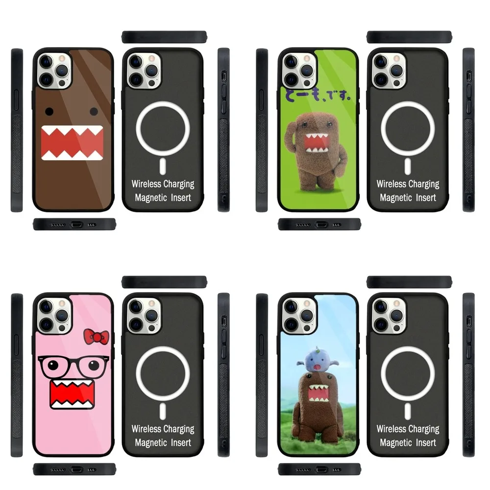 

D-Domo kun Phone Case Strong Magnetic For IPhone 16,15,14,13,Pro,Max,Plus,11,12,Mini For Magsafe Wireless Charging