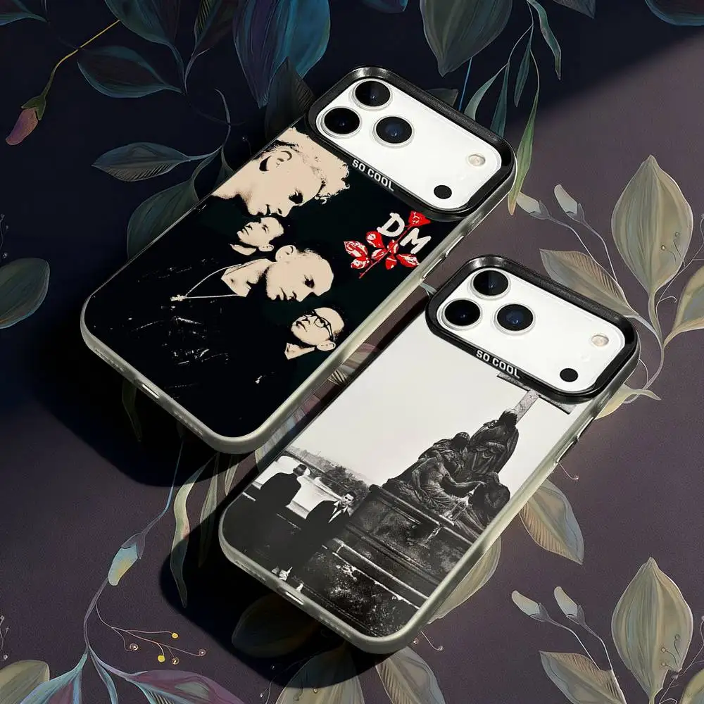 

D-Depech Band M-Mode Phone Case For iPhone 17,16,15,14,13,12,X,8,Pro,Max,Plus,E,SE4,Air,Mini IMD Matte Black