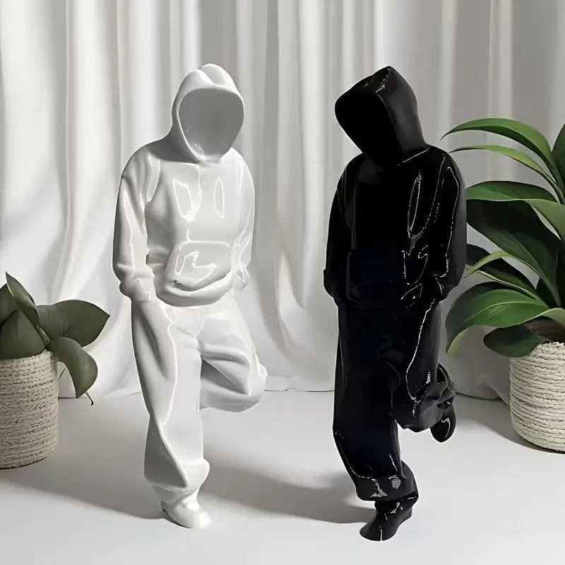 1Pc/2Pcs 3d Printed Home Decor LivingRoom Decoration Figure Resin Crafts Sculpture Home Accessories Figurines For Interior