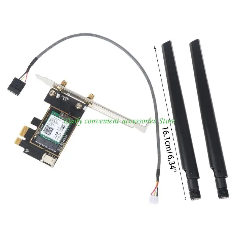 97QB AX200 WIFI 6 PCIE CARD BLUETOOTH-COMPATION 5.1 PCIE ADAPTER DUAL BAND 2400MBPS + 574MBPS 6G 160MHZ PCIE WIFI WLAN CARD