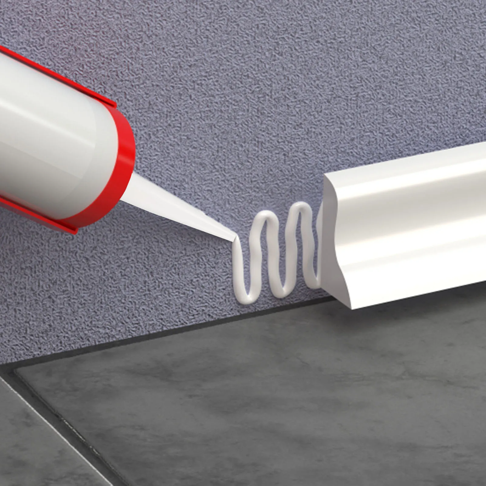 

50Pcs Caulking Nozzle Tips Wear-Resistant Reusable Applicator Tool Structural Glue Filling for Bathroom Kitchen Door Window