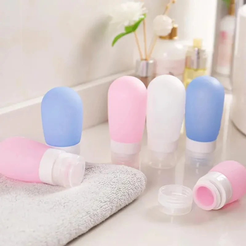 38/60ml Portable Travel Bottles Leakproof Small Liquid Bottle Silicone Body Hand Sanitizer Divided Bottles Can Reusable Squeeze