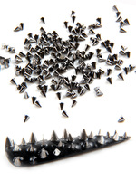 TSZS 1/2/3mm Spikes Metal Studs Gold Silver Black Art Charms Tiny Stick Cone Nail Parts Spots Craft DIY Decoration