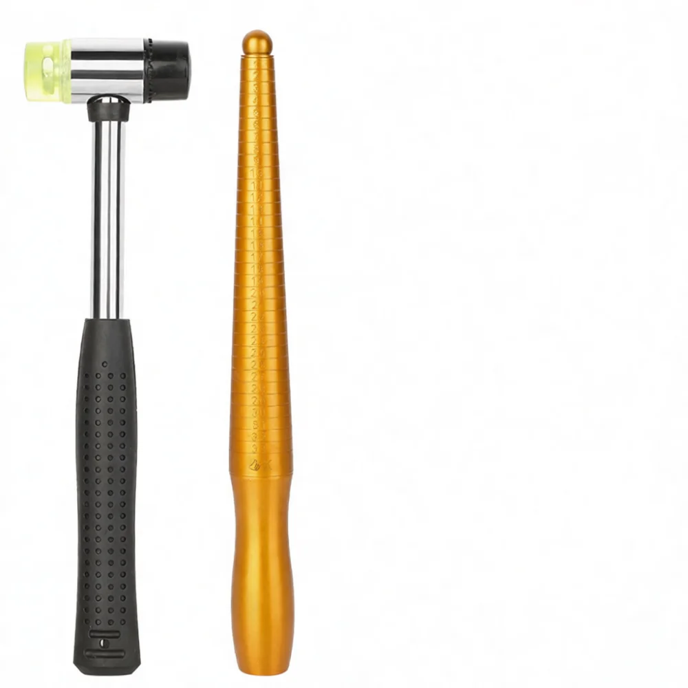Professional Jewelry Repair Mandrel Kit Ring Resizing Adjustment Tool For Gold Silver Copper Manual Crafting Set