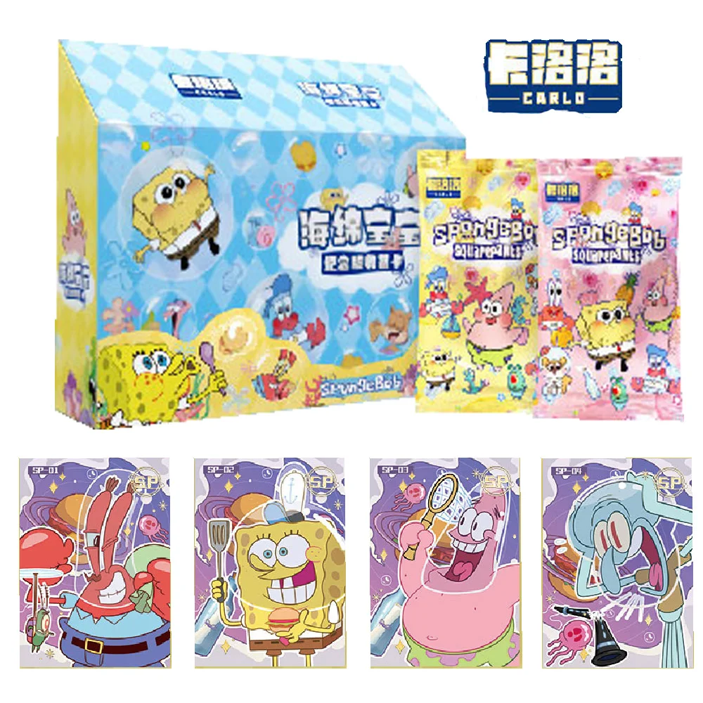 

Wholesale SpongeBob SquarePants Collection Cards for Children Hot Air Balloon Adventure Embroidery Cards Hobbies Birthday Gifts