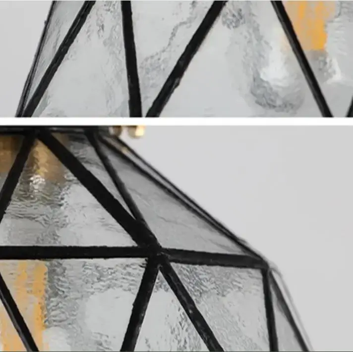 

Nordic Japanese-Style Modern Restaurant Porch Balcony Aisle Retro Bedroom Bedside All Copper Glass Small Chandelier