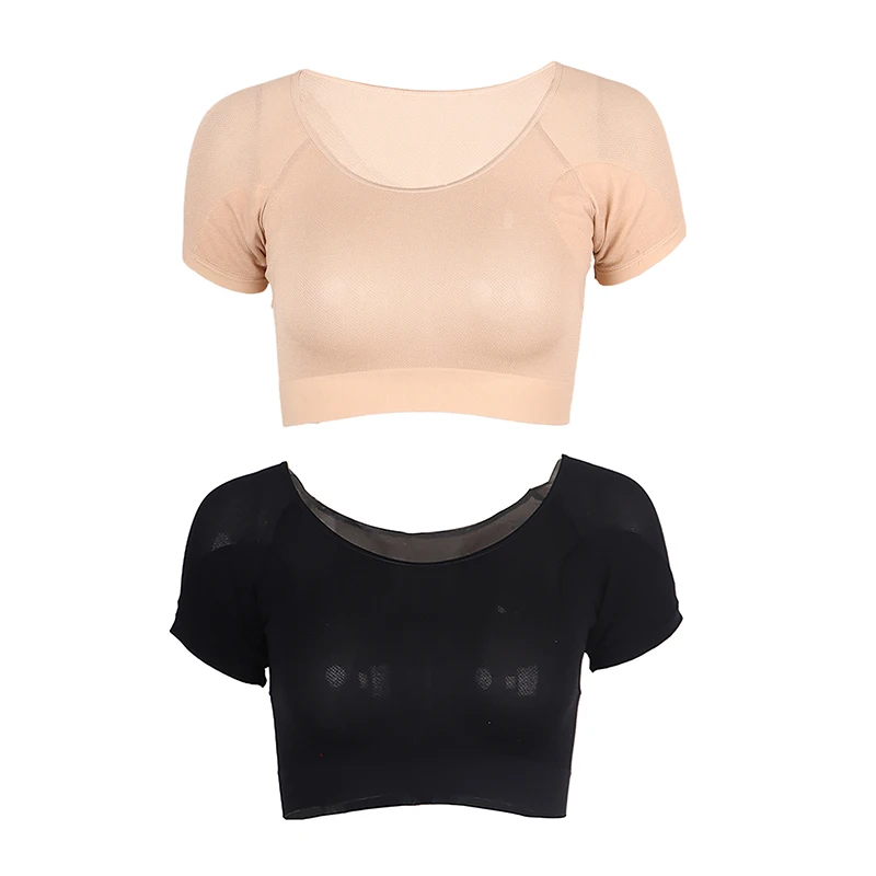 Reusable Underarm Perfume Absorbent Guards T-shirt Shape Sweat Pads Washable Armpit Sweat Pads Shield Deodorant For Women Girls