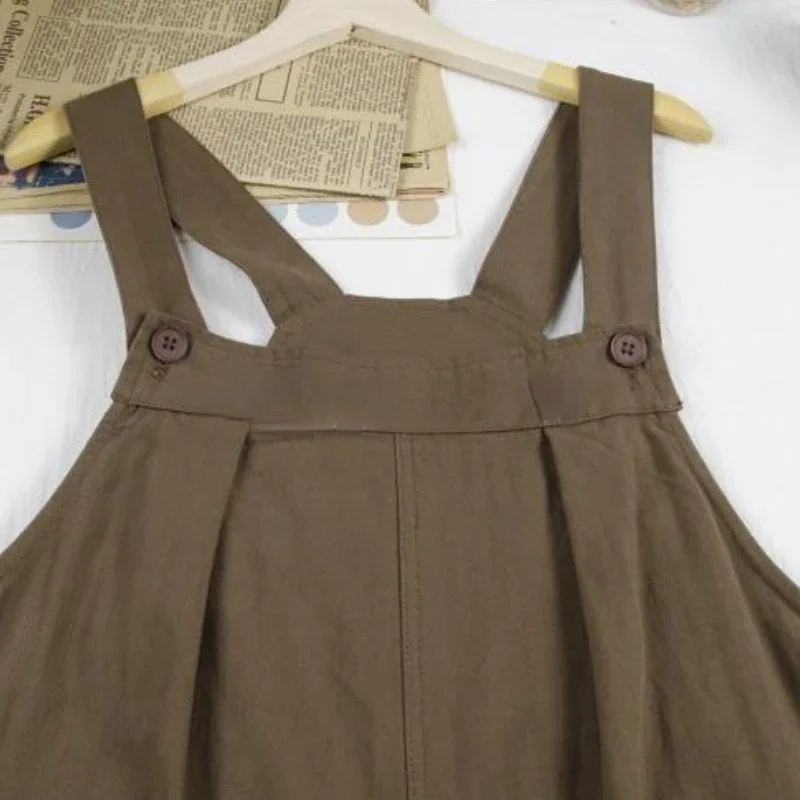 Jumpsuits Dames Mooi Vrije tijd Chic Retro Japanse stijl Wijde pijpen Los Combinaison Femme Streetwear Studenten Trendy Ins Zacht