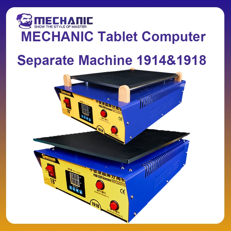 MECHANIC OFFIIAL Computer Separate Machine 1914&1918 Vacuum Pump LCD Separator Screen Repair For IPad/Samsung Tablet Repair