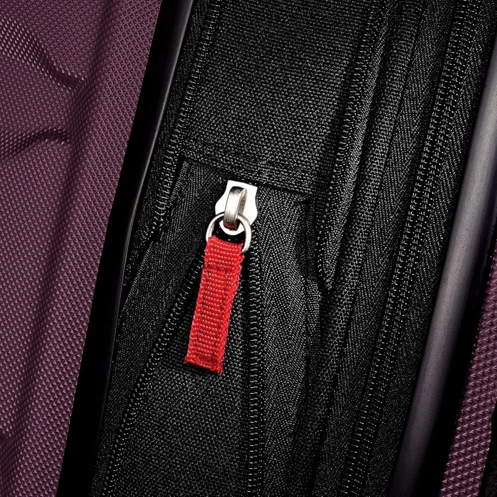 拡張可能なハードサイド スピナー ラゲージ、パープル、20 インチ 機内持ち込み可能、拡張機能付き軽量トラベル スーツケース