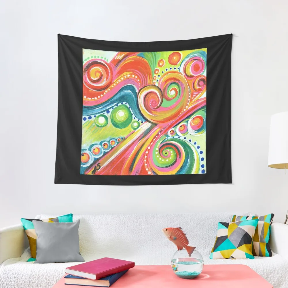 

Colorful Eye Candy - Psychedelic 60s Vibe #4 Tapestry Outdoor Decoration Bedrooms Decor Tapestry