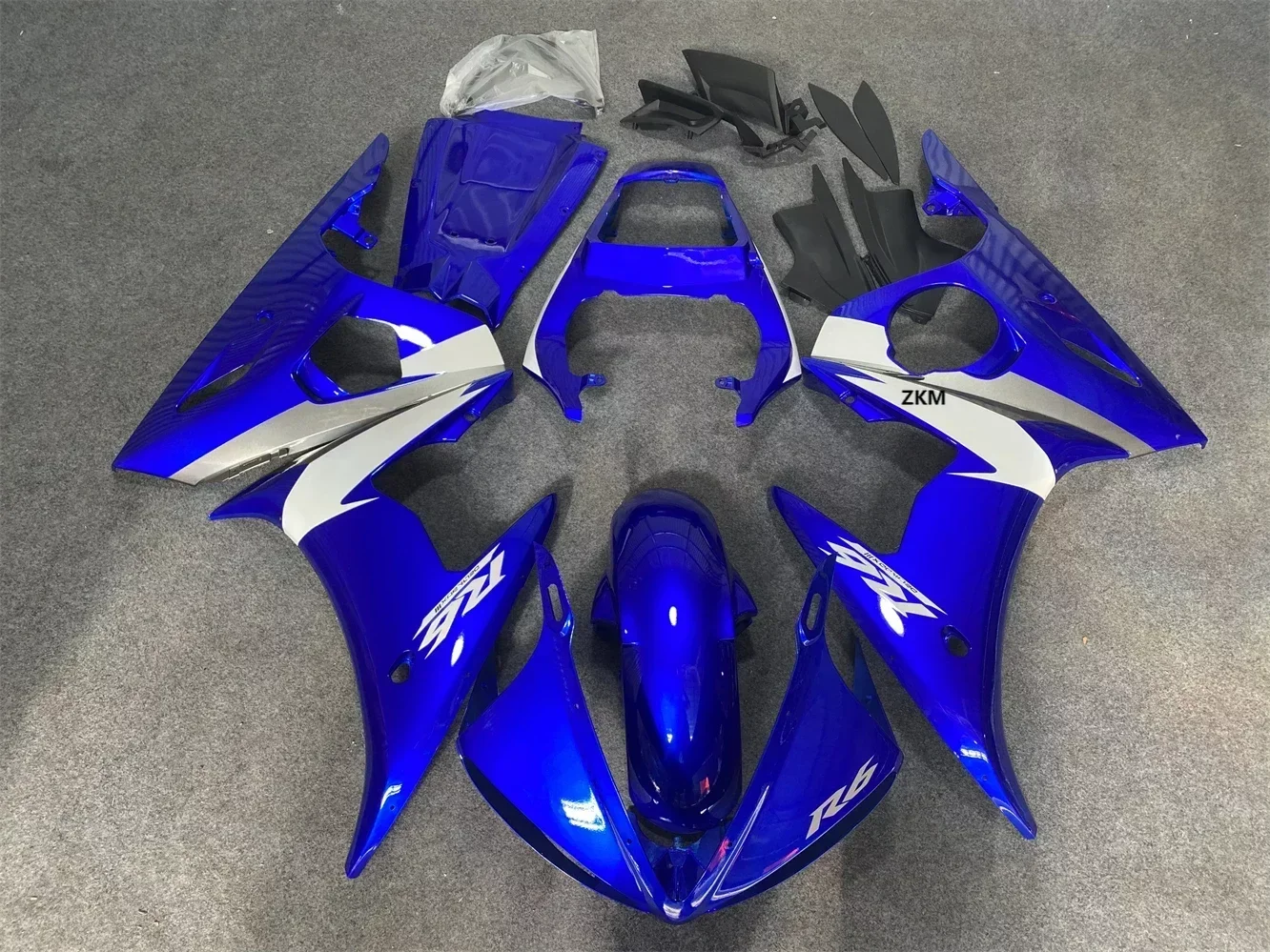 

Motorcycle Fairing kit for YZF-R6 2003 2004 2005 model blue white black YZF R6 fairings set 03 04 05