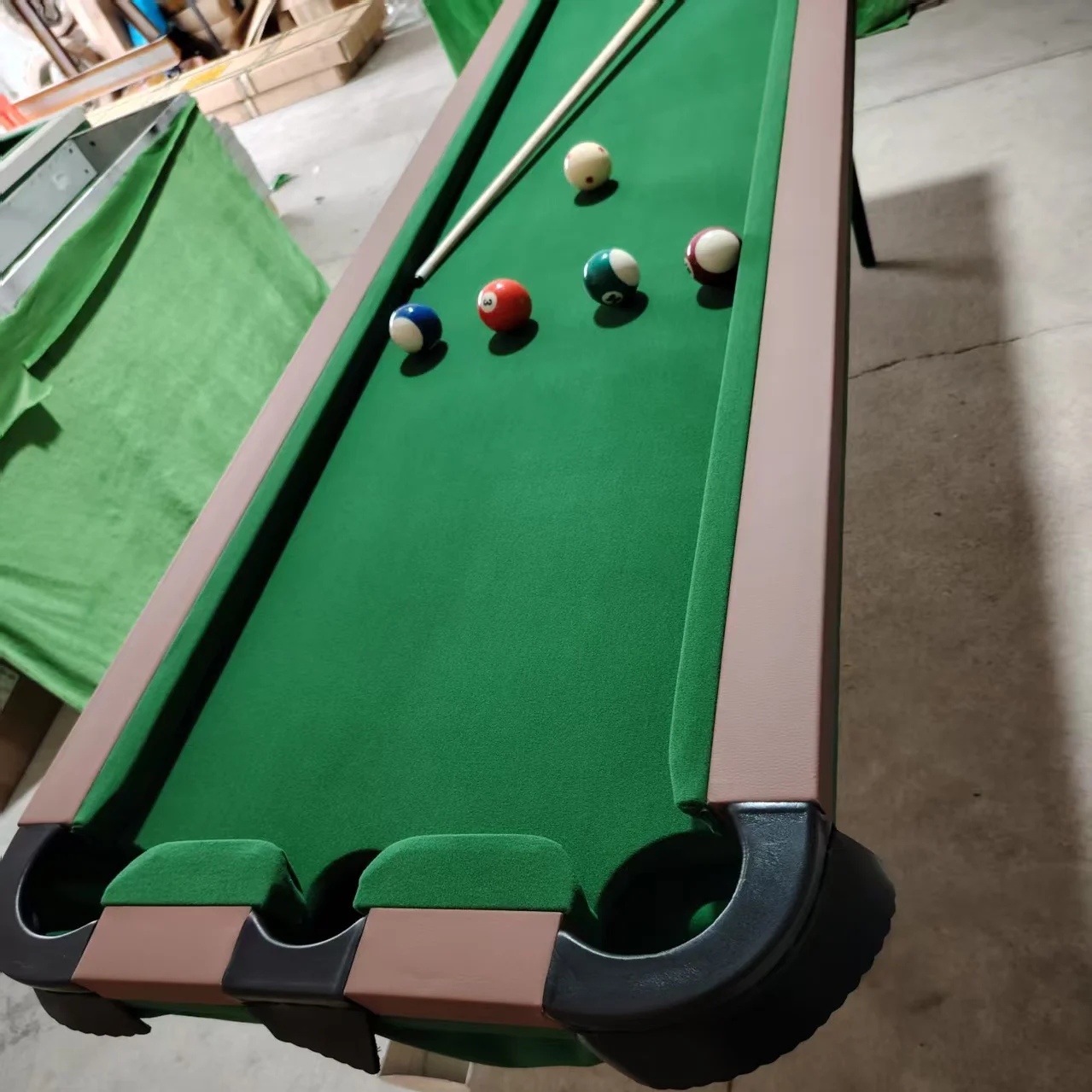 Five-Point Wood Billiard Training Table 5ft Foldable Pool Accuracy Practice Device Home Basic Skills Ball Return Customized