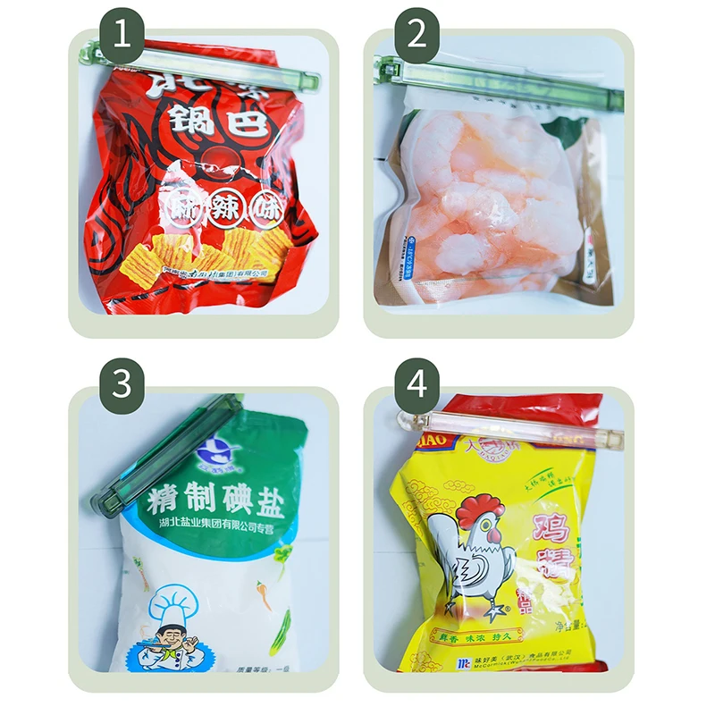 Food Bag Sealing Clip Home and Organization Kitchen Mini Vacuum Sealer Clamp Household Snack Storage Bag Sealing Machine Gadget