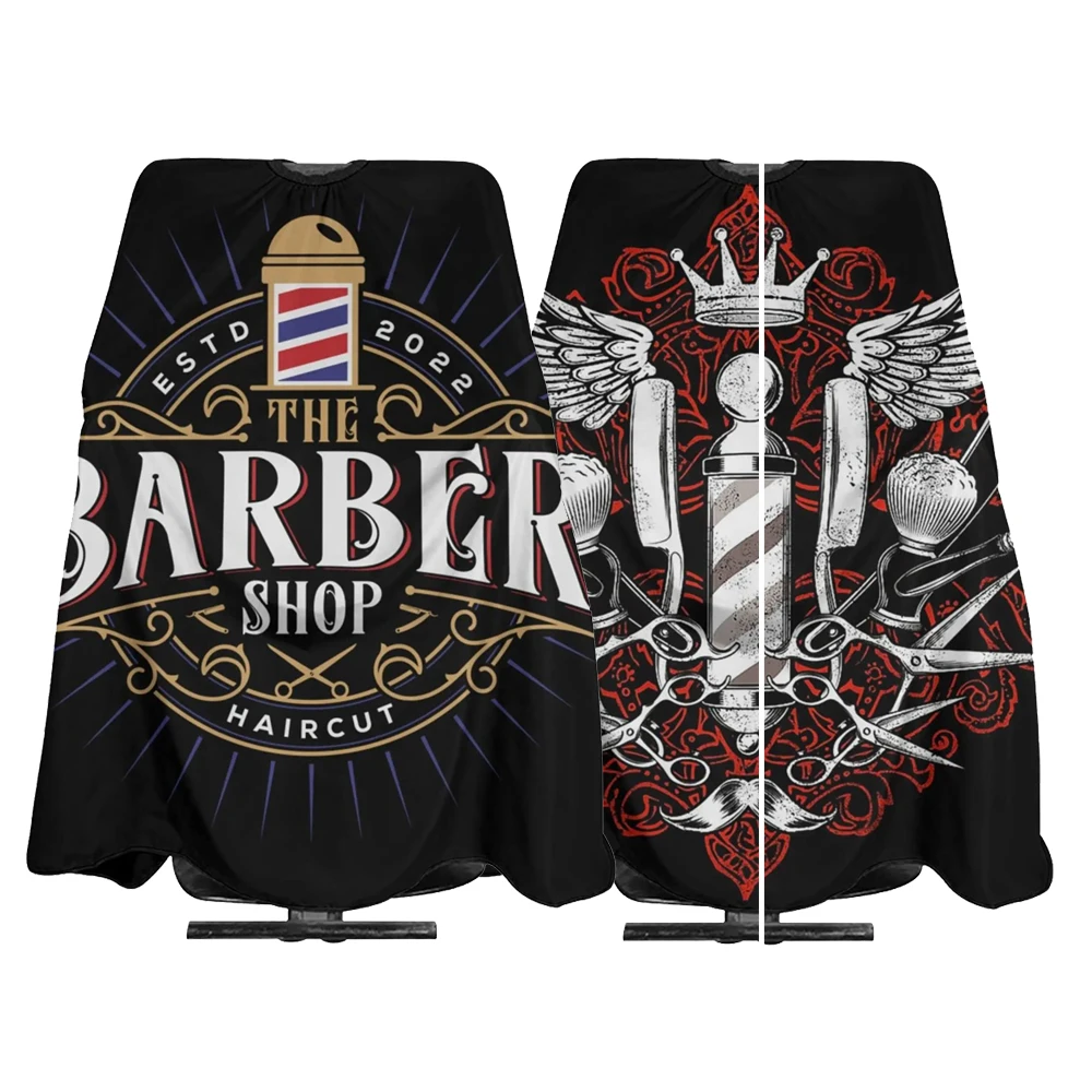

Черный водонепроницаемый фартук для парикмахера, антистатическая тканевая накидка для стрижки, антипригарная накидка для волос, парикмахерское пальто, фартук для стрижки в салоне, инструменты