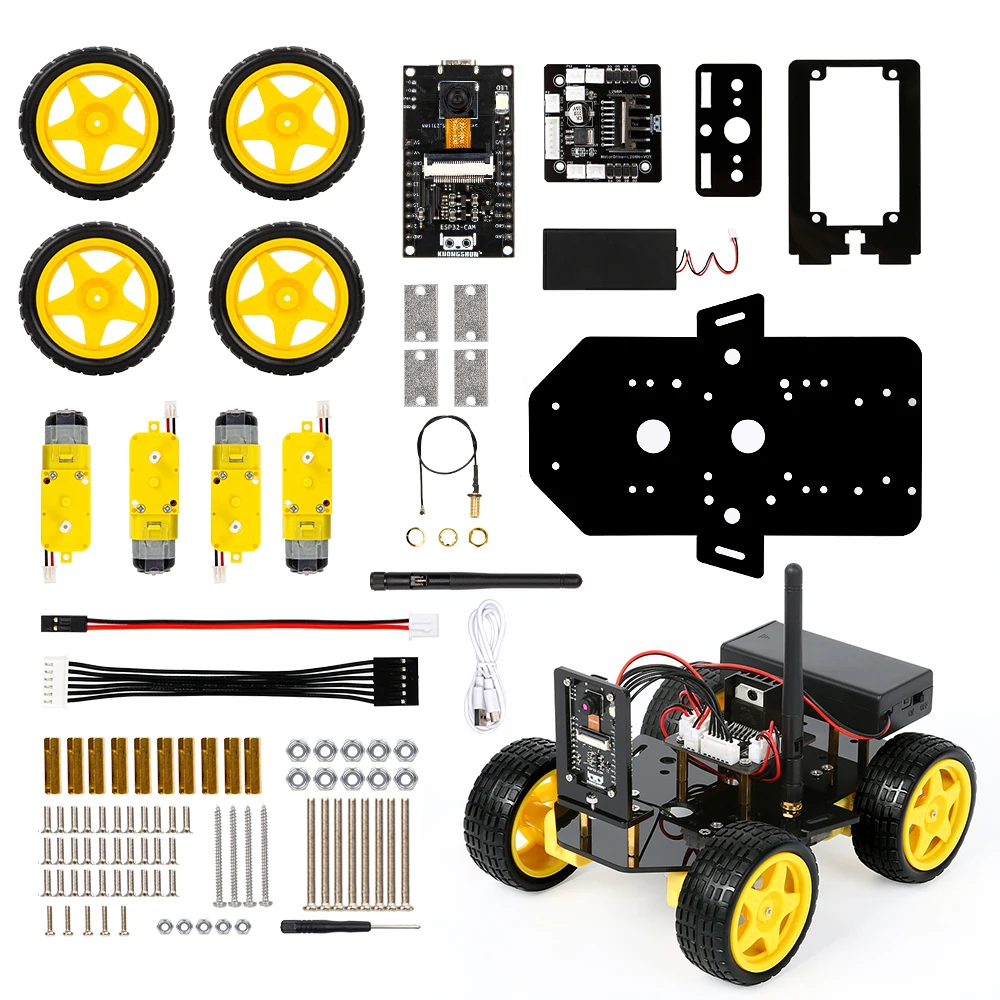 

With Tutorial Adult Kids DIY Programming Coding Learning Toy Stem Educational 4WD Smart Robot Car Starter Kits Set for Arduino