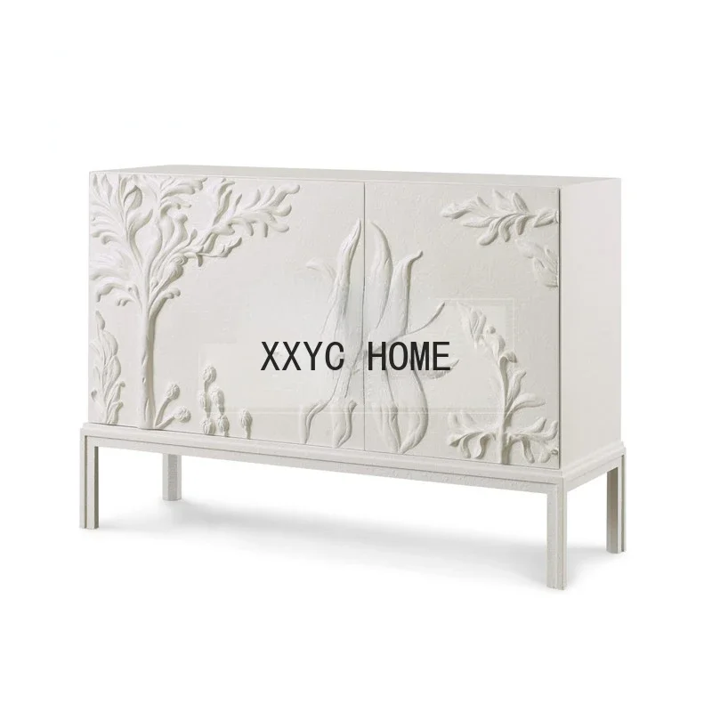 

Шкаф с подсолнухами ручной работы, современный минималистичный белый шкаф для гостиной, сувенир