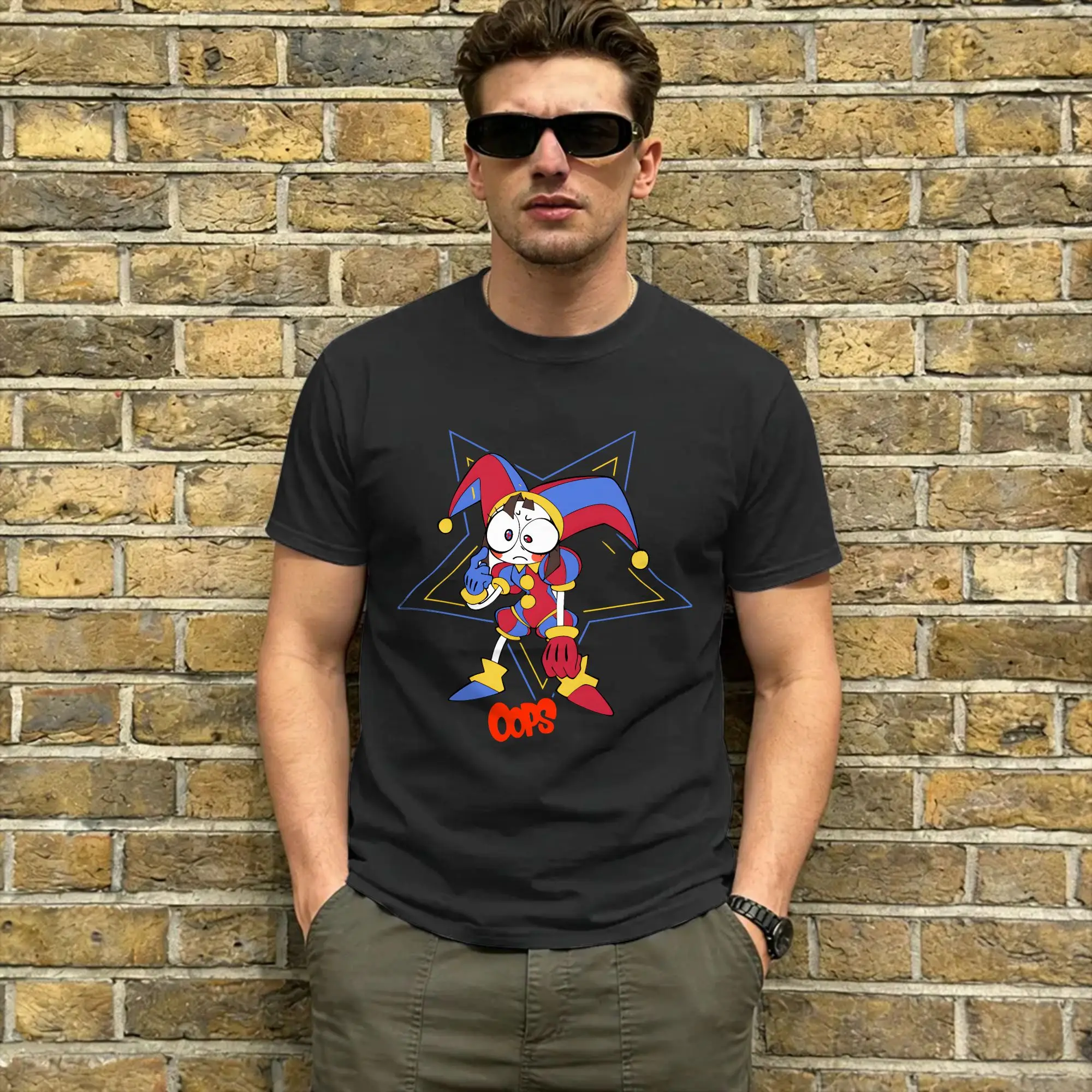 Men's T-Shirts The Amazing Circus Creative 100% Cotton Tees Short Sleeve  T Shirts Crewneck Clothing Gift Idea