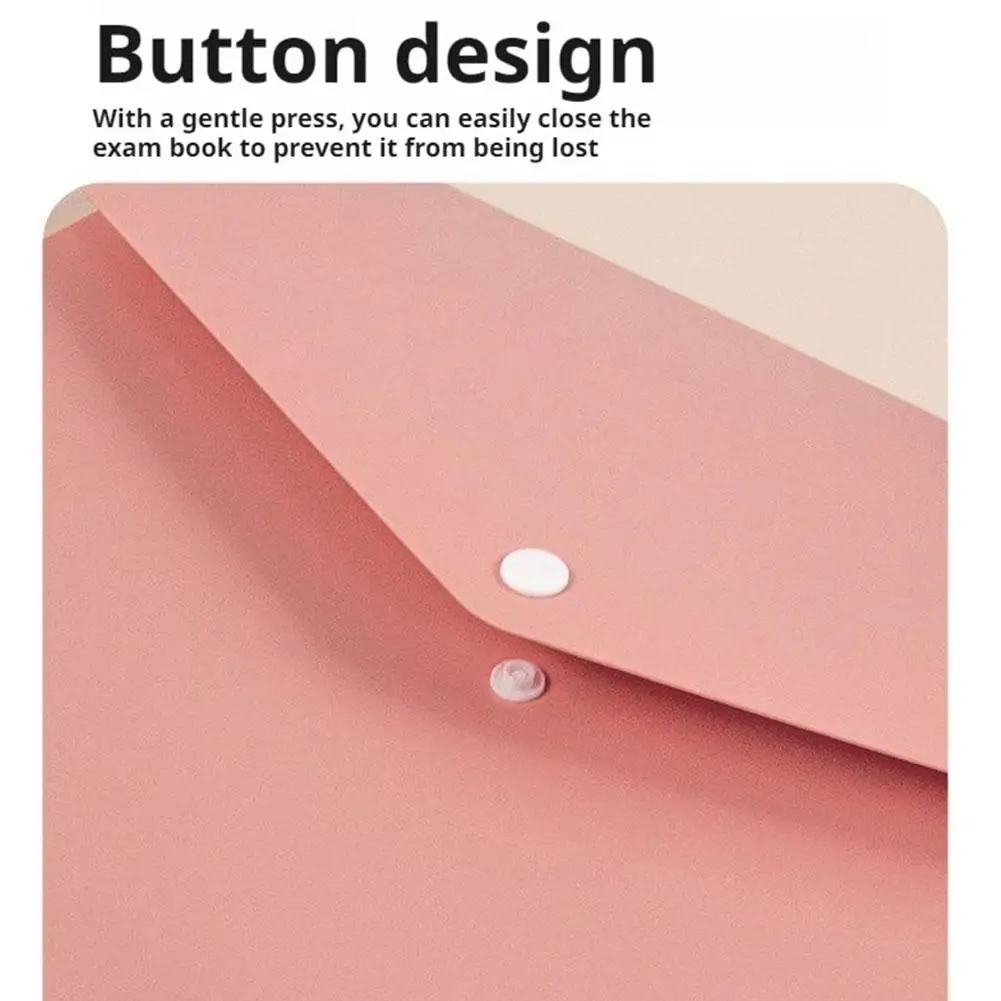 1Pcs Expanding File Folder 5-Grid Multi Layer Storage Bag Horizontal Portable Thickened File Bag